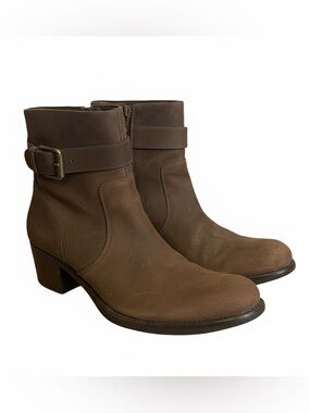 Cole Haan G Series Brown Distressed Leather Pointy Toe Western Boots Size 9